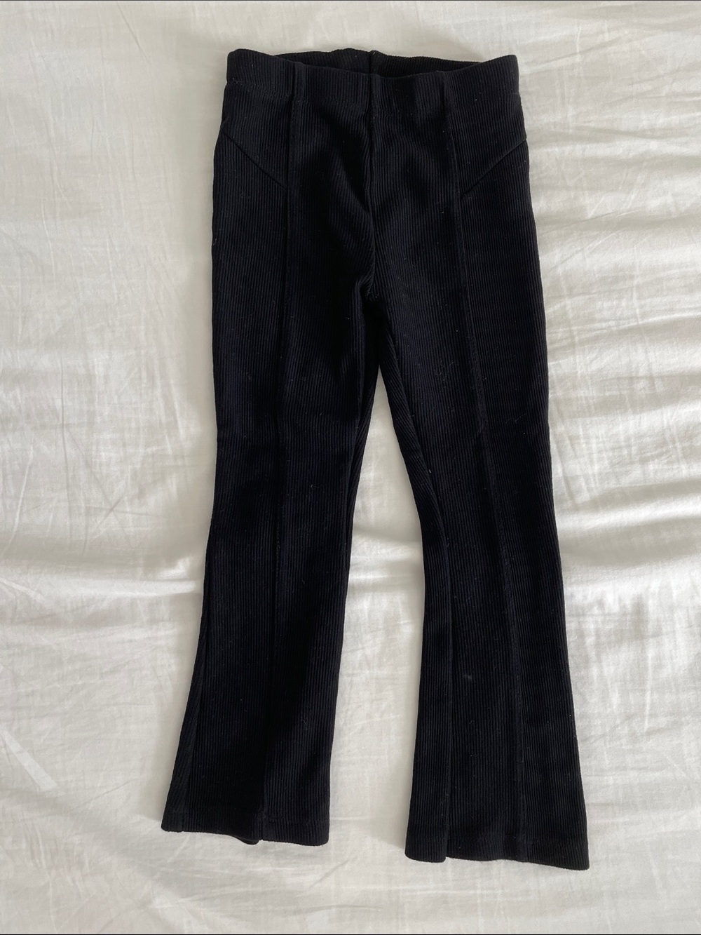 Zara Girls Black Flare Legging Pants Size 4Y